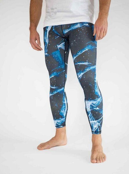 Arctic Flamingo Bunte Lauf Tights Herren aus ECONYL® regeneriertem Nylon von Arctic Flamingo