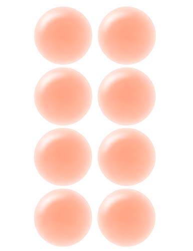 Arctic Penguin Nippel Abdeckungen Wiederverwendbar Nipple Cover Silikon Wasserfest Hautfarben für Frauen Gel Nippelpads Sexy Selbstklebend Nippelabdeckung Bikini Brustwarzenabdeckung (Runde-4) von Arctic Penguin