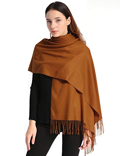 Arctic Penguin Pashmina Schal Kaschmir Stolen Damen Schultertuch für Frauen Hochzeit Kaschmirschal Herren Umschlagtuch Winter/ (Kaffee) von Arctic Penguin