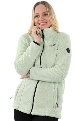 Arctic Seven Damen Fleecejacke (S-3XL) - Leicht, Flauschig, Atmungsaktiv, Hoher Kragen, Übergangsjacke Warme Jacke Frauen - AS-416 DMint XX-Large von Arctic Seven