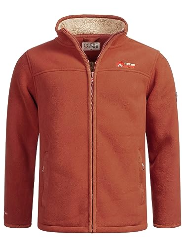 Arctic Seven Herren Fleece Jacke mit Teddyfell Futter Fleecejacke Wanderjacke AS325 [AS-325-Terracotta-Gr.3XL] von Arctic Seven