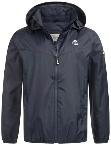 Arctic Seven Herren Regenjacke leichte Regen Outdoor Jacke mit Kapuze [AS-412-Navy-Gr.3XL] von Arctic Seven