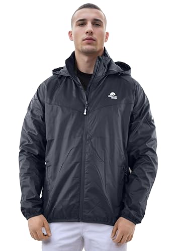 Arctic Seven Herren Regenjacke (S-3XL) - Leicht, Atmungsaktiv, Wasserabweisend, Winddicht, Outdoor Regen Jacke Männer - AS-412 Navy Small von Arctic Seven