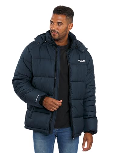 Arctic Seven Herren Winter Stepp Jacke gesteppte Winterjacke warm Kapuze AS-333 [AS-333 -Navy-Gr.3XL] von Arctic Seven