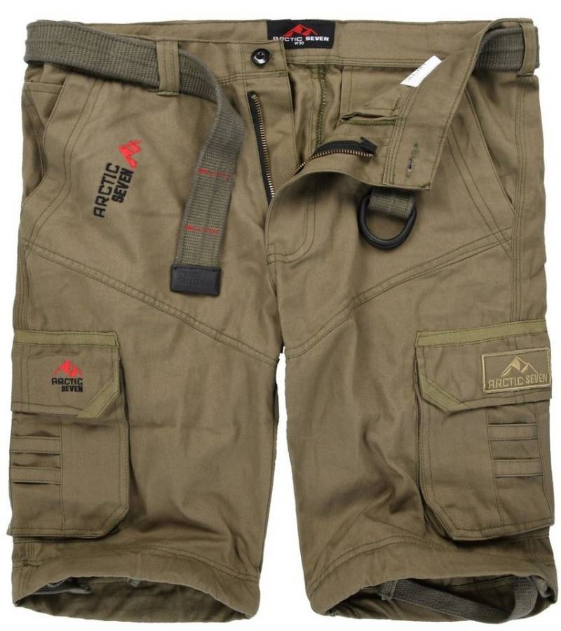 Arctic Seven Shorts Arctic Seven Herren Cargoshorts AS129 inklusive hochwertigem Gürtel von Arctic Seven