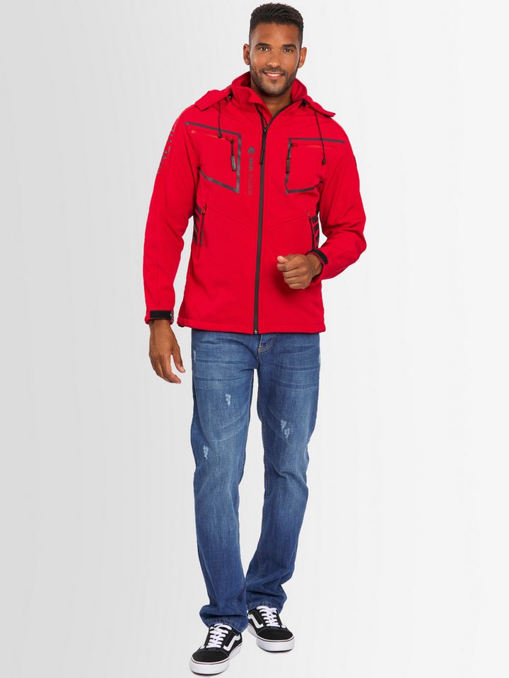 Arctic Seven Softshelljacke ASPierr sportliche Outdoor Funktionsjacke mit abnehmbarer Kapuze von Arctic Seven