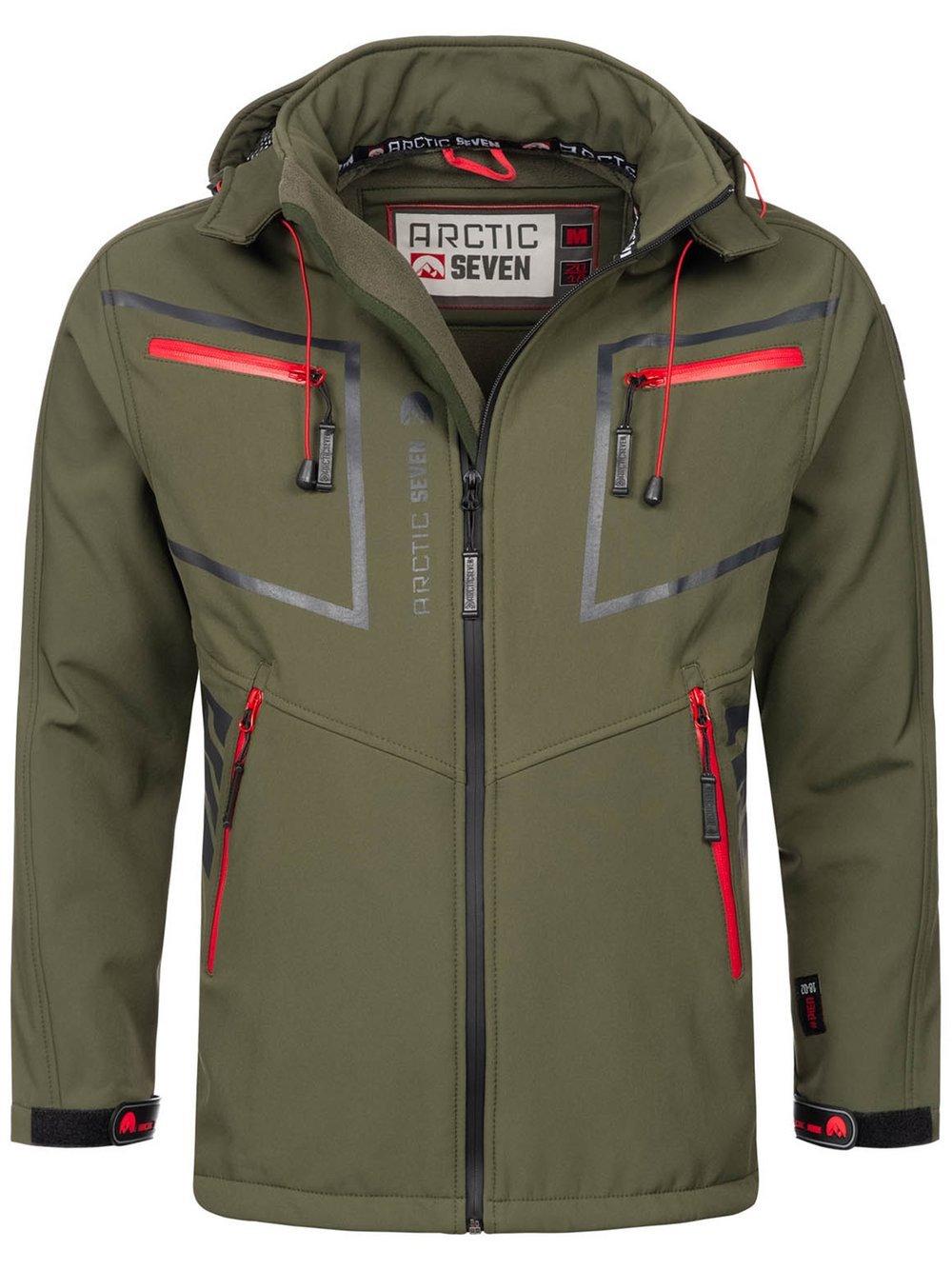 Arctic Seven Softshelljacke Herren Baumwolle, oliv Arctic Seven Softshelljacke Herren Baumwolle, oliv von Arctic Seven