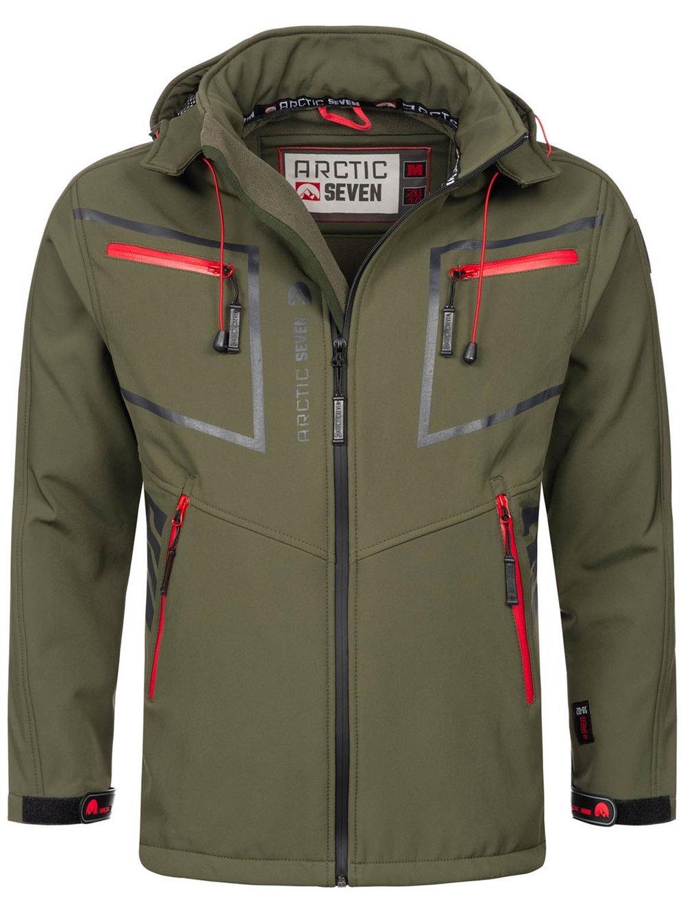 Arctic Seven Softshelljacke Herren Baumwolle, oliv von Arctic Seven