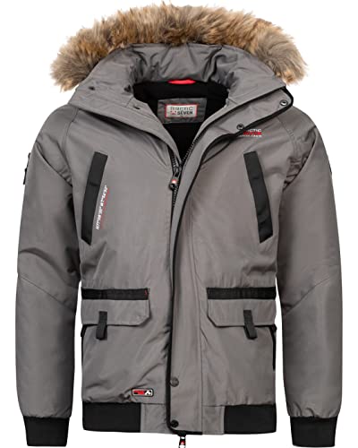Arctic Seven warme Herren Designer Winterjacke Outdoor Jacke AS-288 [AS-288-Grau-Gr.L] von Arctic Seven