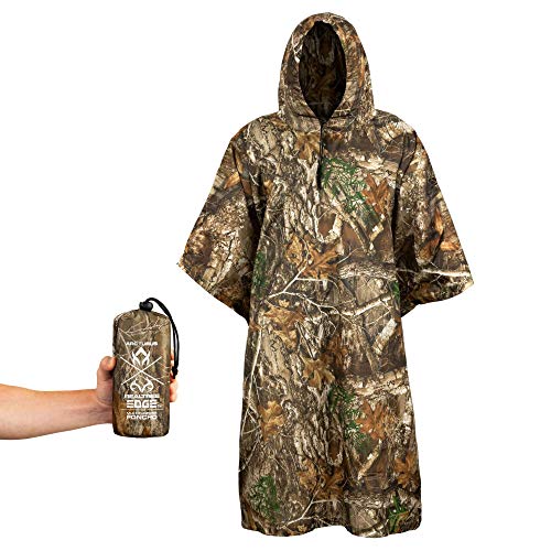 Arcturus X Realtree Camo Poncho | Verstellbare Kapuze | Ripstop-Nylon | Jagd, Angeln & Camping (Realtree Edge) von Arcturus