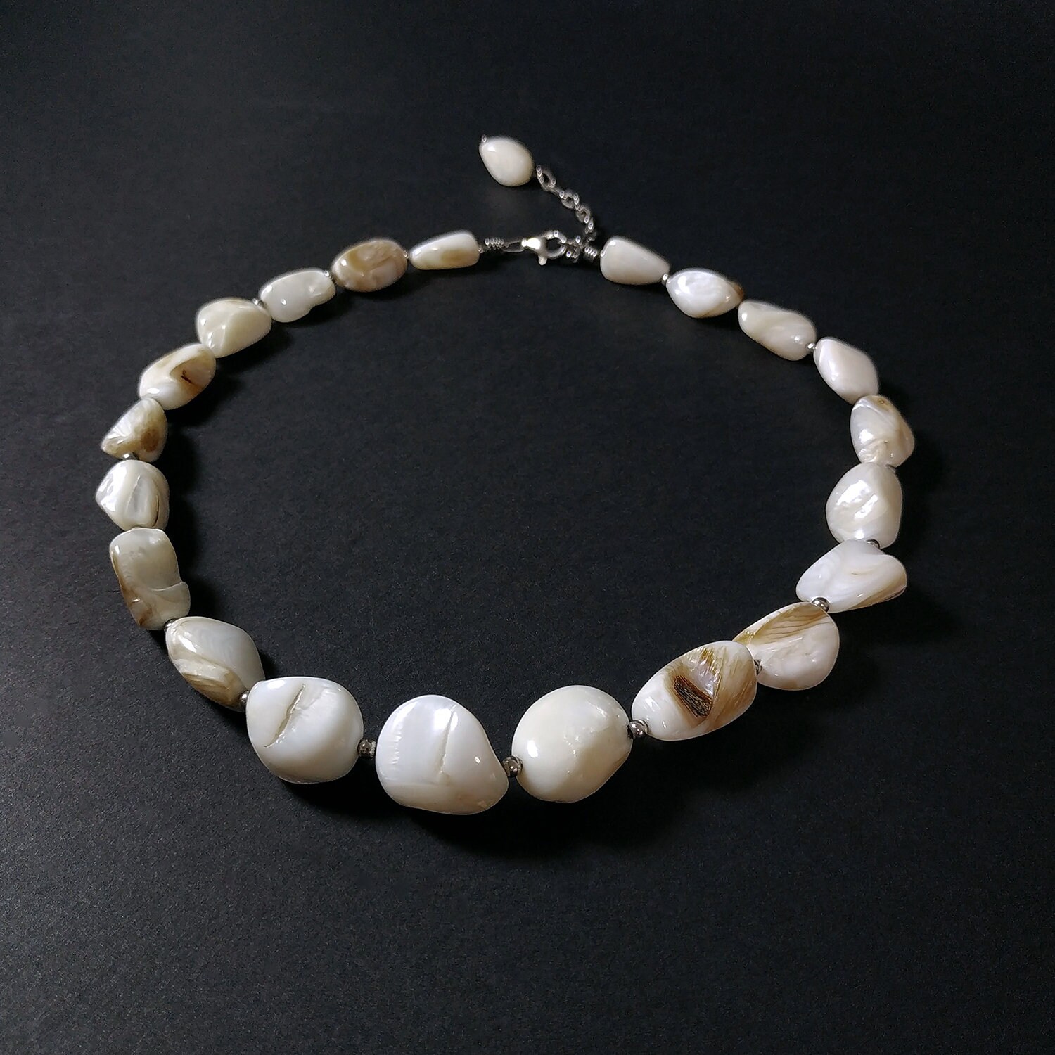 Balamut Kette | Perlen. Echte Perlmuttperlen. Massives Sterling Silber 925. 90Er Jahre Balamut Kette | Perlen. Echte Perlmuttperlen. Massives Sterling Silber 925. 90Er Jahre von ArcusVita