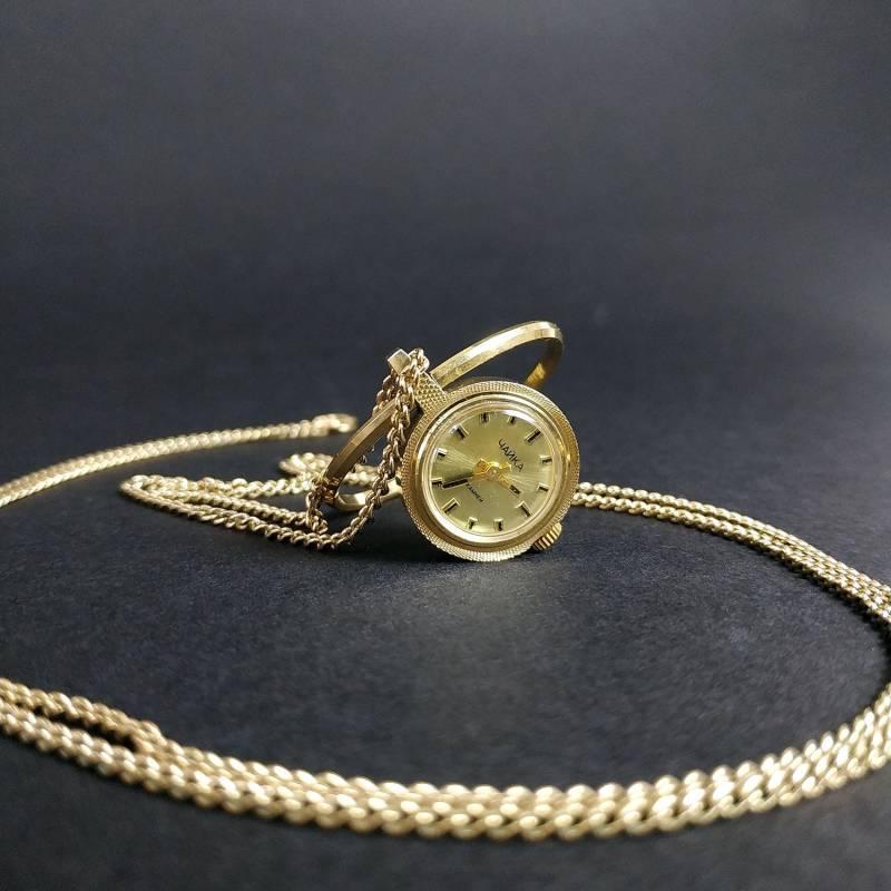 Chayka | Þайка Vergoldete Halskette - Uhr. Mvt Mechanisch. Vintage 70Er Jahre. Sowjetunion | Udssr von ArcusVita