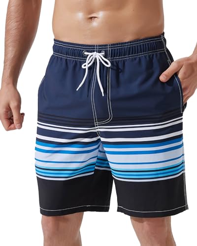 Arcweg Badehose Herren Badeshorts Schnelltrocknende Badeshorts Männer Jungen Schwimmhose Boardshorts für Männer mit Verstellbarem Tunnelzug 3XL(EU) von Arcweg