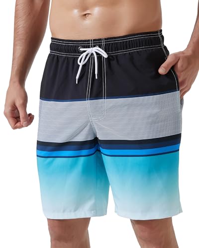 Arcweg Badehose Herren Badeshorts Schnelltrocknende Badeshorts Männer Jungen Schwimmhose Boardshorts für Männer mit Verstellbarem Tunnelzug L(EU) von Arcweg