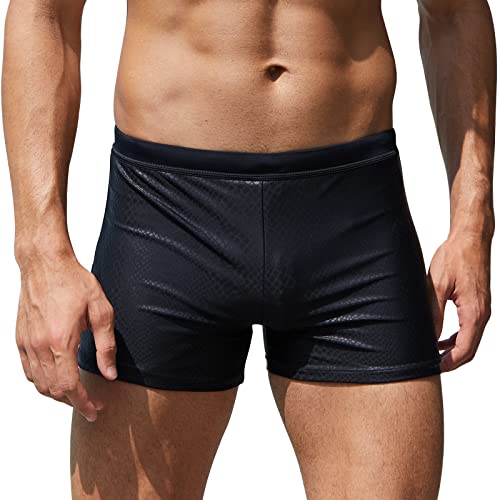 Arcweg Badehose Herren Eng Kurz Badeshorts mit Tunnelzug Elastische Schwimmhose ohne herausnehmbarem Pad Wassersport Kurze Hose UV Schutz Schwimmwear 2XL（EU von Arcweg