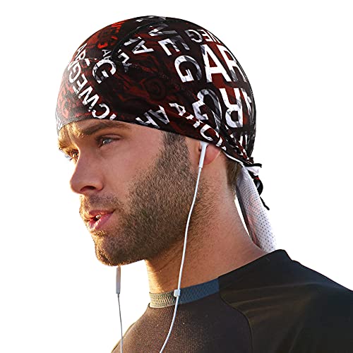 Arcweg Bandana Cap Laufmütze Atmungsaktiv Schnelltrocknend Kopftuch Pirat Kappe UV Schutz Bandanas mit verstellbar Band Radsport Fahrrad Kopfbedeckung Sommermütze Schweißabsorbierend UPF 50+ von Arcweg