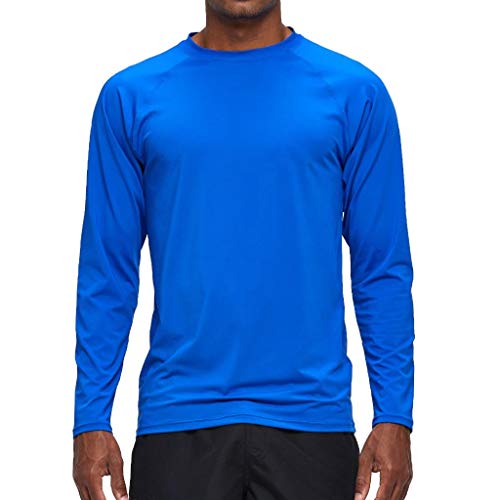Arcweg UV-Schutz T-Shirt Herren Rashguard UPF 50+ Langarmshirt Sommer Tshirt Strand Schnell Trocknend Leicht Badeshirts Surfen Angeln Wandern Top von Arcweg