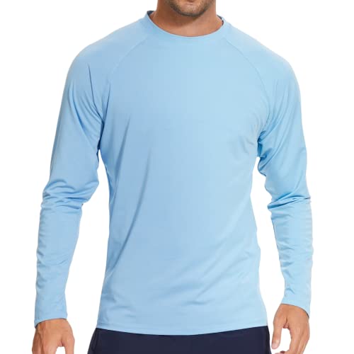 Arcweg UV-Schutz T-Shirt Herren Rashguard UPF 50+ Langarmshirt Sommer Tshirt Strand Schnell Trocknend Leicht Badeshirts Surfen Angeln Wandern Top von Arcweg