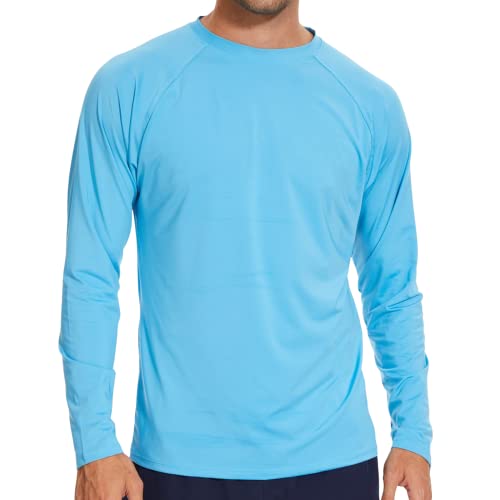 Arcweg Langarmshirt Herren Rash Guards Farbecht UV Schutz Funktionsshirt Langarm Shirt Schnelltrocknend Atmungsaktiv Wandershirt UPF 50+ Sonnenschutz Jungen Surf Laufen Angeln Wandern von Arcweg