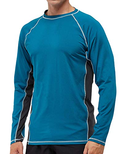 Arcweg UV-Schutz T-Shirt Herren Rashguard UPF 50+ Langarmshirt Sommer Tshirt Strand Schnell Trocknend Leicht Badeshirts Surfen Angeln Wandern Top von Arcweg