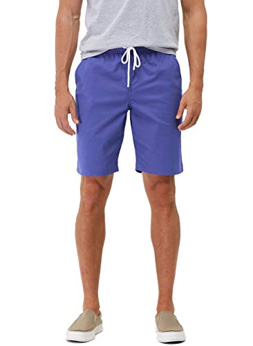 Arcweg Shorts Herren Kurze Hose Chino Elastisch Atmungsaktiv Freizeit Shorts Sommer Baumwolle Sport Shorts Jungen Mit Gummizug Wanderhose Regular Fit Blau S von Arcweg