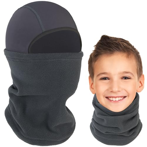 Arcweg Sturmhaube Balaclava Winter Kinder Skimaske Jungen Mädchen Atmungsaktiv Sturm Haube Antistatisch Sturmmaske Warm Motorradmaske Elastizität Winddicht für Motorrad Fahrrad Laufen von Arcweg