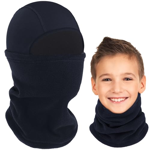 Arcweg Sturmhaube Balaclava Winter Kinder Skimaske Jungen Mädchen Atmungsaktiv Sturm Haube Antistatisch Sturmmaske Warm Motorradmaske Elastizität Winddicht für Motorrad Fahrrad Laufen von Arcweg