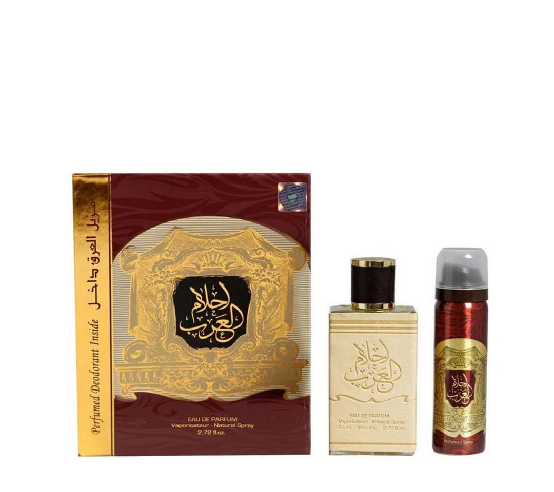 Ard Al Zaafaran Eau de Parfum Ahlam Al Arab Eau de Parfum 80ml + Deodorant 50 ml, 2-tlg. von Ard Al Zaafaran
