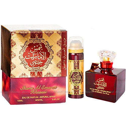 Ard Al Zaafaran Parfüm Shams Al Emarat Khususi, halal, Eau de Parfum, 100 ml + Deodorant von Ard Al Zaffran