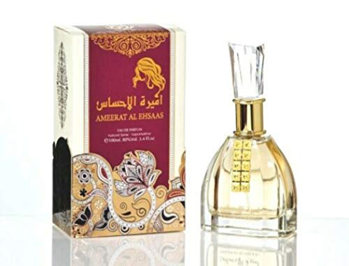 Parfüm Ameerat Al Ehsaas ARD AL ZAAFARAN Eau de Parfum Hochwertige und langlebige, orientalische arabische 100 ml Kokosnuss, Orangenblüte, Sandelholz + 1 Bakhoor AL-ZAHRA Kostenlos von Ard al Zaafaran