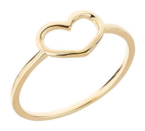 Ardeo Aurum Damenring aus 375 Gold Gelbgold in Herz-Form Design Modell 257 Gr. 52 von Ardeo Aurum