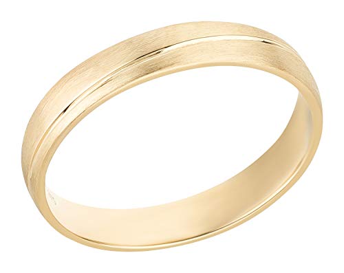 Ardeo Aurum Herrenring Trauring aus 375 Gold Gelbgold Ehering massiv matt Modell 241 Größe 68 von Ardeo Aurum