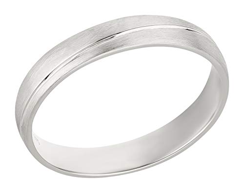 Ardeo Aurum Herrenring Trauring aus 375 Gold Weißgold Ehering massiv matt Modell 241 Größe 62 von Ardeo Aurum