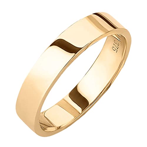 Ardeo Aurum Trauring Unisex Herrenring Damenring aus 375 Gold Gelbgold in 5 mm Breite massiv Ehering Verlobungsring Modell 185 Größe 62 von Ardeo Aurum