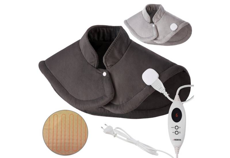 Arebos Heizkissen Heizmatte Wärmematte Wärmekissen elektrisch 56x52 cm mit 6 Heizstufen von Arebos