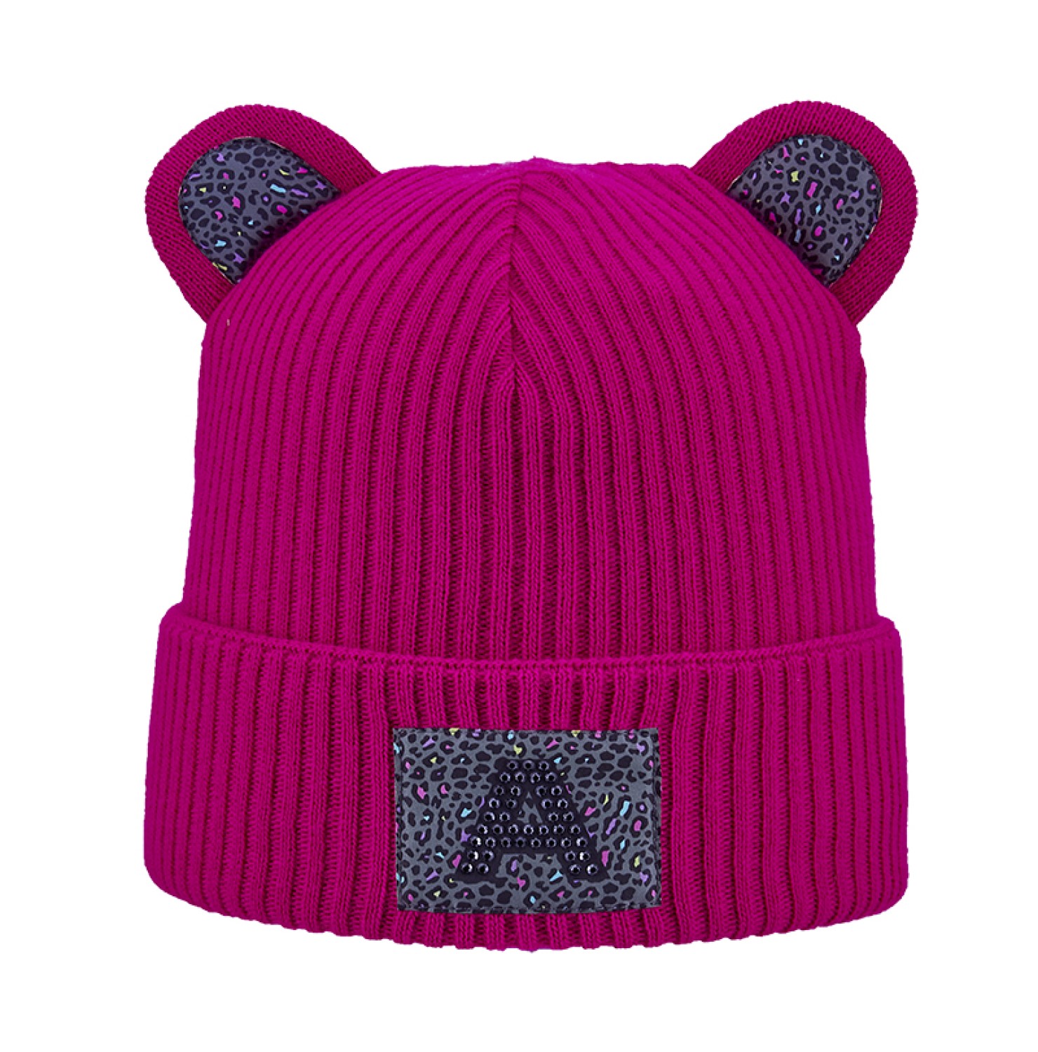 Areco Kinder Beanie Bären Strickmütze mit Öhrchen & Umschlag von Areco