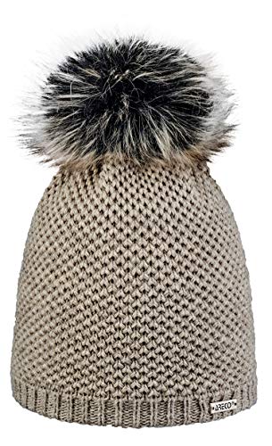 Areco Pudelmütze Anne-Marie | Made in EU | Wintermütze | Fleecefütterung | Pudelmütze | Warm & Anschmiegsam von Areco