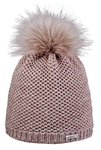 Areco Pudelmütze Anne-Marie | Made in EU | Wintermütze | Fleecefütterung | Pudelmütze | Warm & Anschmiegsam von Areco