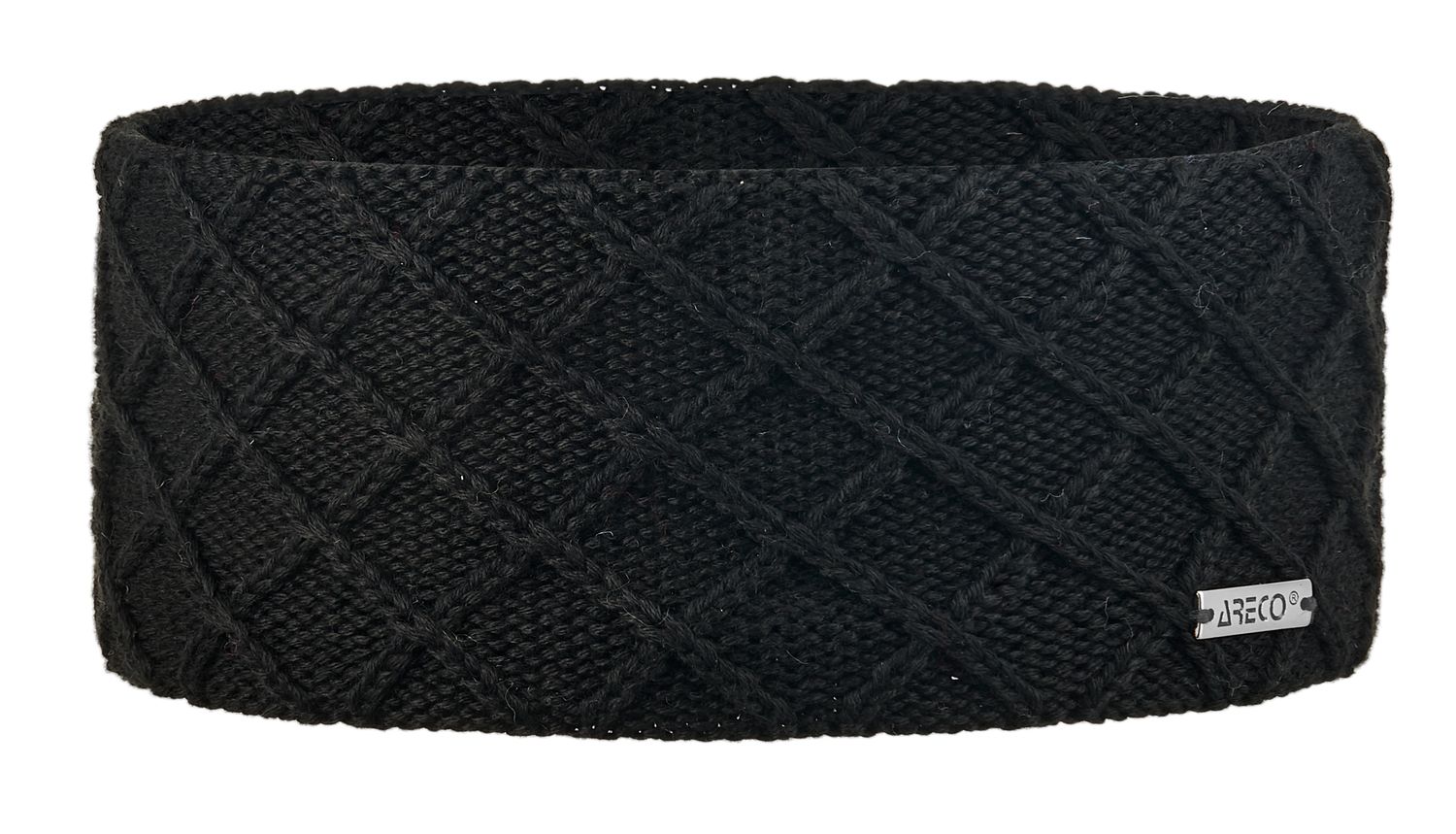 Areco Stirnband Gitter-Muster Fleeceband innen von Areco