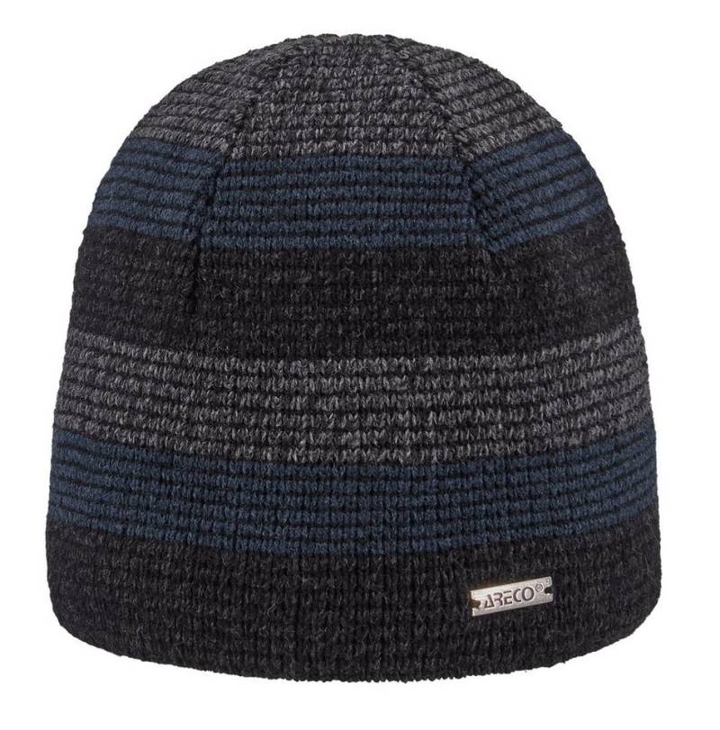 Areco Strickmütze Strickmütze gestreift mit Fleece pflegeleicht und warm von Areco