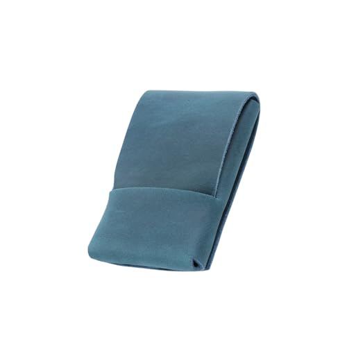 Arecobticy Ledergeldbörse, Kartenhalter, Münzgeldbörse, handgefertigt, Organizer für Damen und Herren, Lederhalter, Münzetui, Organizer für den täglichen Gebrauch, Pan Blue von Arecobticy