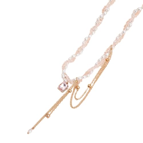 Arecobticy Stilvolles, quadratisches Glasperlen-Ohrring-Set mit Fransen-Details für Mutter, Schwester, Freundin, Quasten-Schmuck-Set für Frauen, Geschenk, Einheitsgröße, Wie beschrieben, Wie von Arecobticy