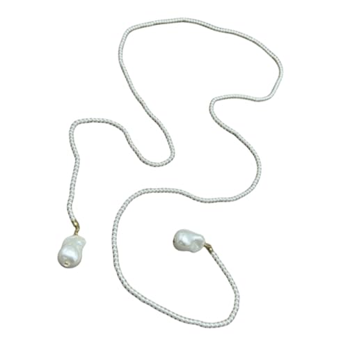 Arecobticy Zweistufige grüne Spinell-Kristalle mit weißen Perlen, verstellbare Länge, Kette für den täglichen Gebrauch, Abendveranstaltung, Party, Schichtschmuck, Einheitsgröße, Wie beschrieben, Wie von Arecobticy