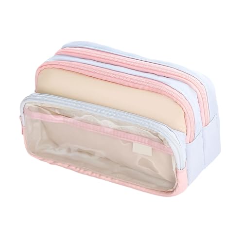 Federmäppchen im japanischen Stil, ästhetische Bleistifte, große Kapazität, Stifttasche, Schulbedarf, transparente Tasche, japanischer Stil, Stift, Schule, Bürobedarf, D von Arecobticy