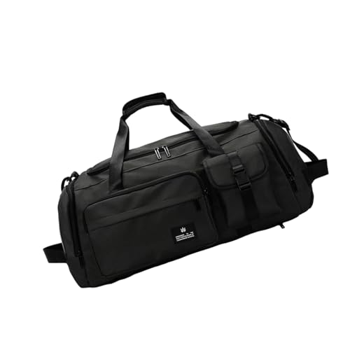 Fitness-Tasche, Reisetasche, Handtasche, Fitnessstudio, Wochenender mit Trocken- und Nass-Trennung, Sport, Schultertasche, Fitness, Reisen, einfaches Fitnessstudio, Training, Handgepäck, Schwarz von Arecobticy