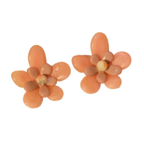 Hypoallergene Acryl-Blumen-Ohrstecker, leicht, bequem, mehrere Farben für den täglichen Gebrauch, Acryl-Blumen-Ohrringe, Einheitsgröße, Wie beschrieben, Wie beschrieben von Arecobticy