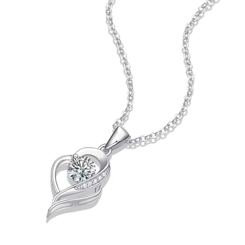 Moissanit-Kette mit modernem Herzschliff, verstellbarer Schmuck für Damen, Jahrestag, Geburtstag, Hochzeit, Party-Zubehör, verstellbare herzförmige Moissanites-Halskette von Arecobticy