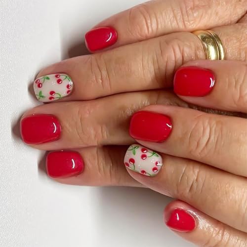 Press On Nails French Tip Nägel, quadratische Spitzen, künstliche volle Abdeckungen, künstliche Acryl-Klebstoffe, für Damen, transparent von Arecobticy