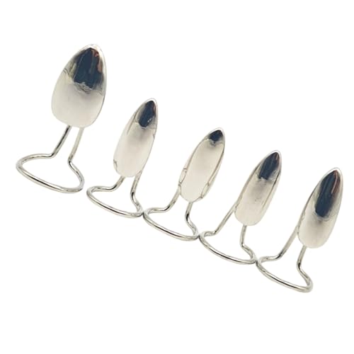 Statement-Nagel-Manschettenringe, stabile Metalllegierung, Krallenschmuck für einzigartige Outfit-Verbesserungen und Partykleidung, einzigartige Nagelkunst-Metallringe, 5 Stück von Arecobticy