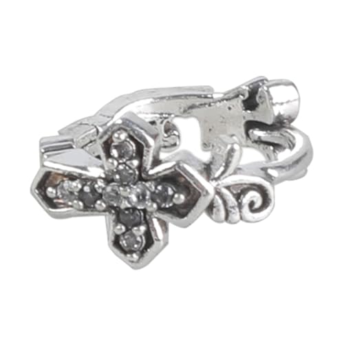 Unisex-Ohrringe mit industriellen Kreuzen, Retro-Metall-Nieten, Schmuck für stilvolle Outfits, konzertfertig, Gothic-Accessoires, modische Statement-Ohrringe für Herren, M, Metall, Nein von Arecobticy